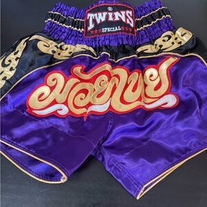 Twins Special Purple Muay Thai Shorts Unisex